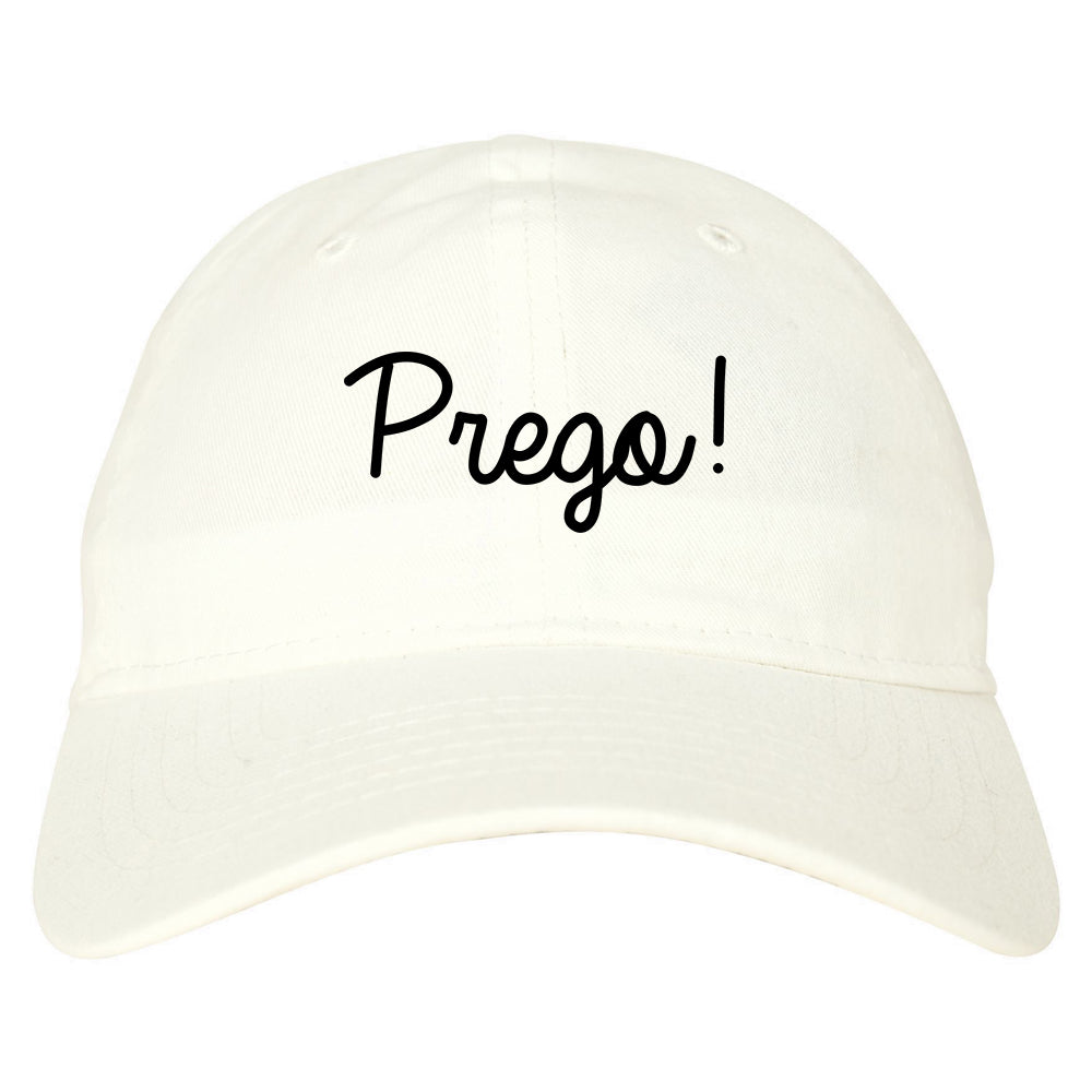 Prego Pregnancy Announcement Dad Hat White