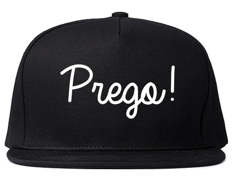 Prego Pregnancy Announcement Snapback Hat Black