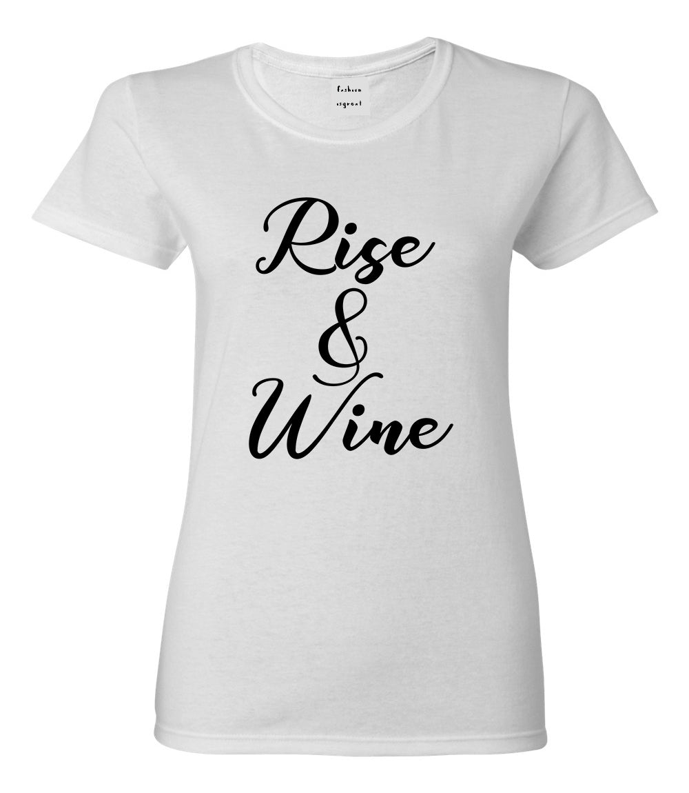 Rise And Wine Bachelorette Party White T-Shirt