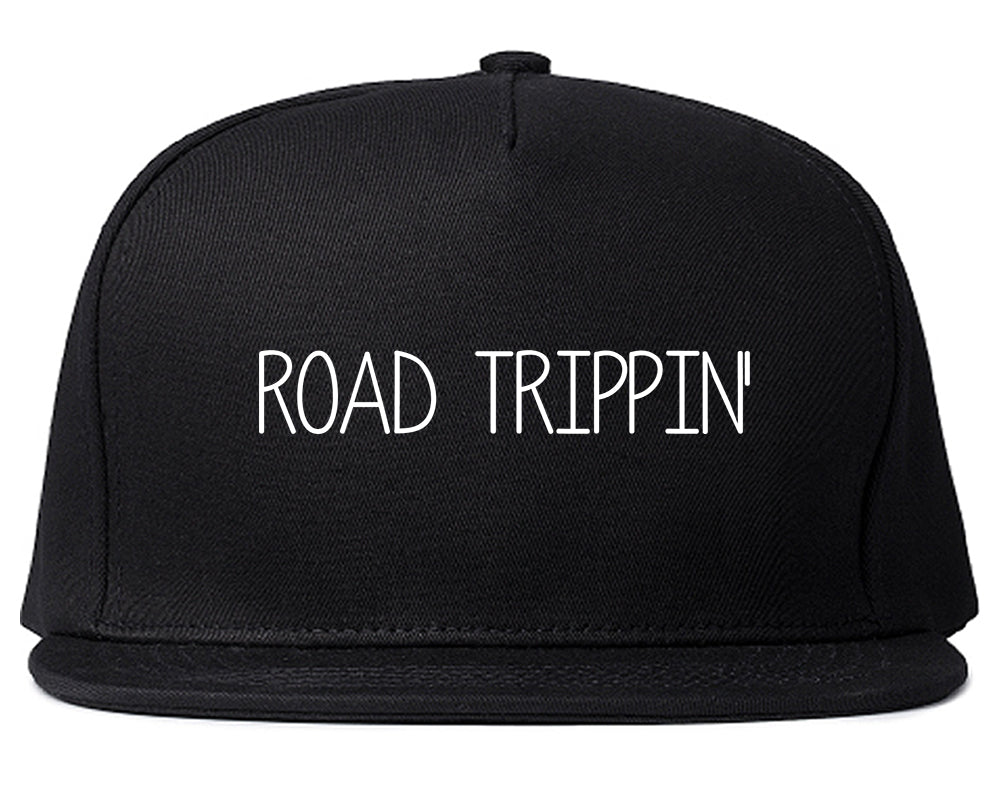 Road Tripping Black Snapback Hat
