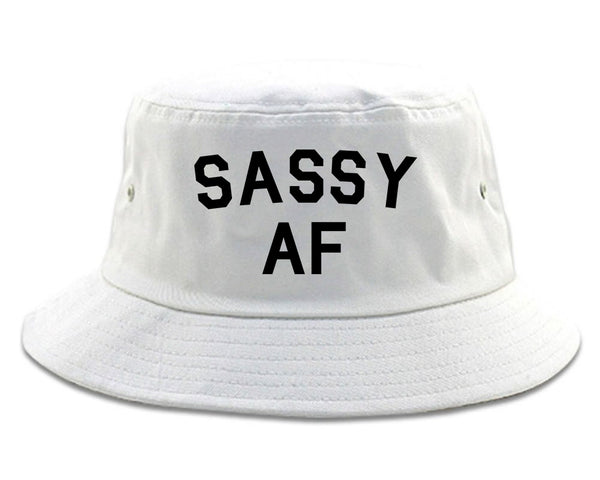 Sassy AF White Bucket Hat