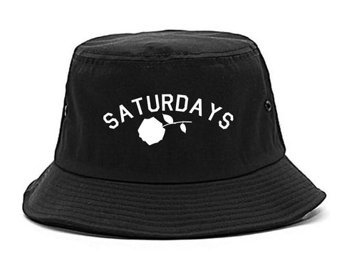 Saturdays Rose Bucket Hat Black
