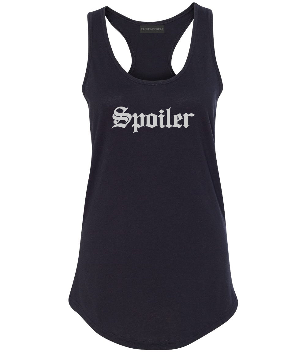 Spoiler Goth Womens Racerback Tank Top Black