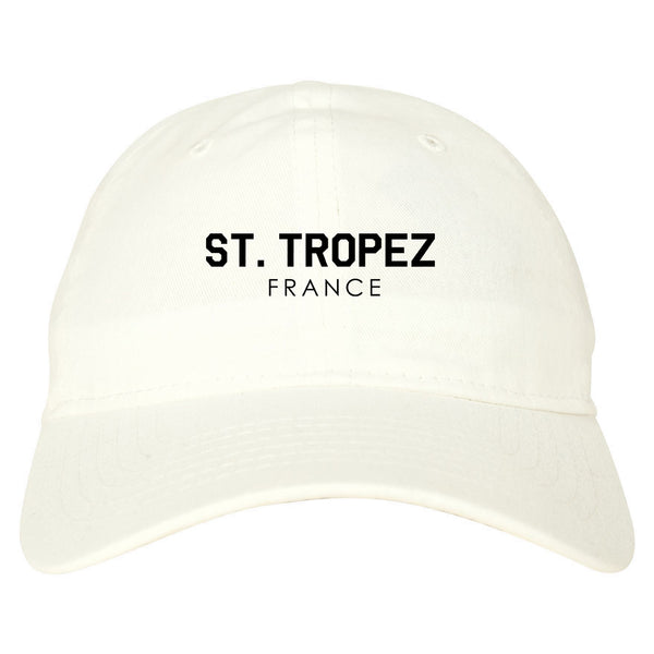 St Tropez France Dad Hat White