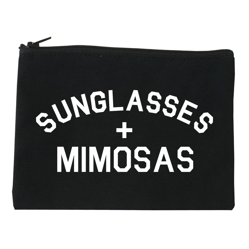 Sunglasses And Mimosas Vacay black Makeup Bag
