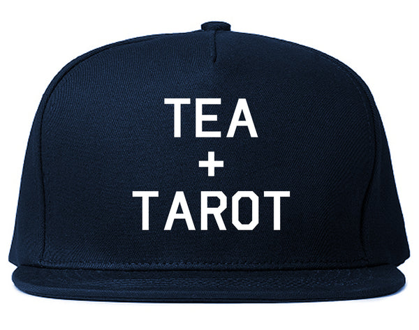 Tea And Tarot Cards Blue Snapback Hat