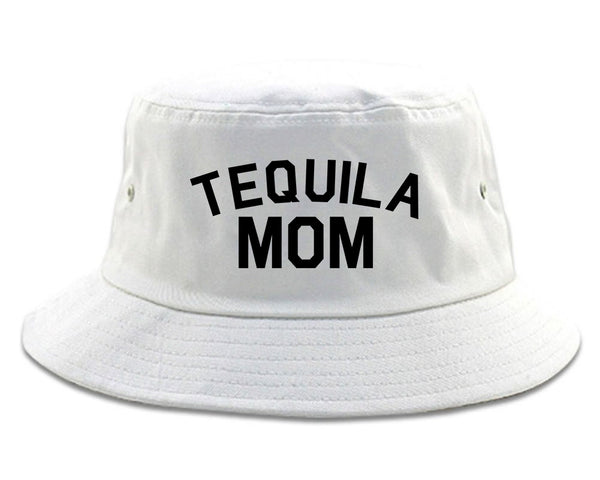 Tequila Mom Funny white Bucket Hat
