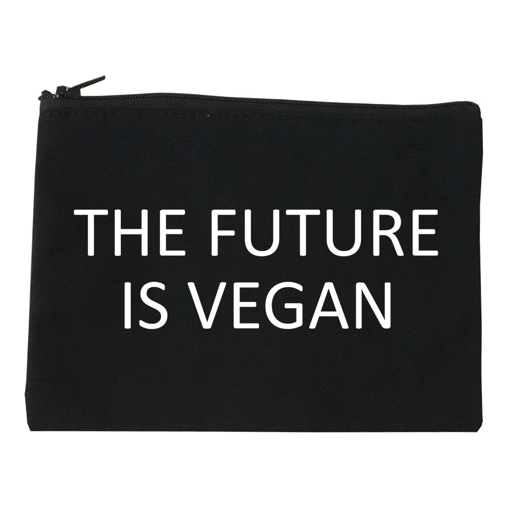 The Future Is Vegan black Makeup Bag