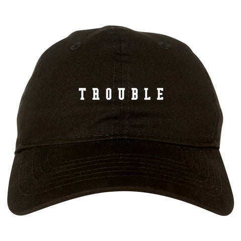Trouble Dad Hat Black