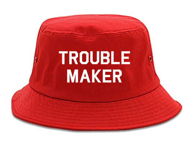 Trouble Maker red Bucket Hat