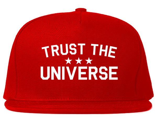Trust The Universe Mantra Snapback Hat Red