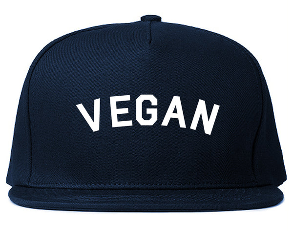 VEGAN Simple Vegetarian Blue Snapback Hat