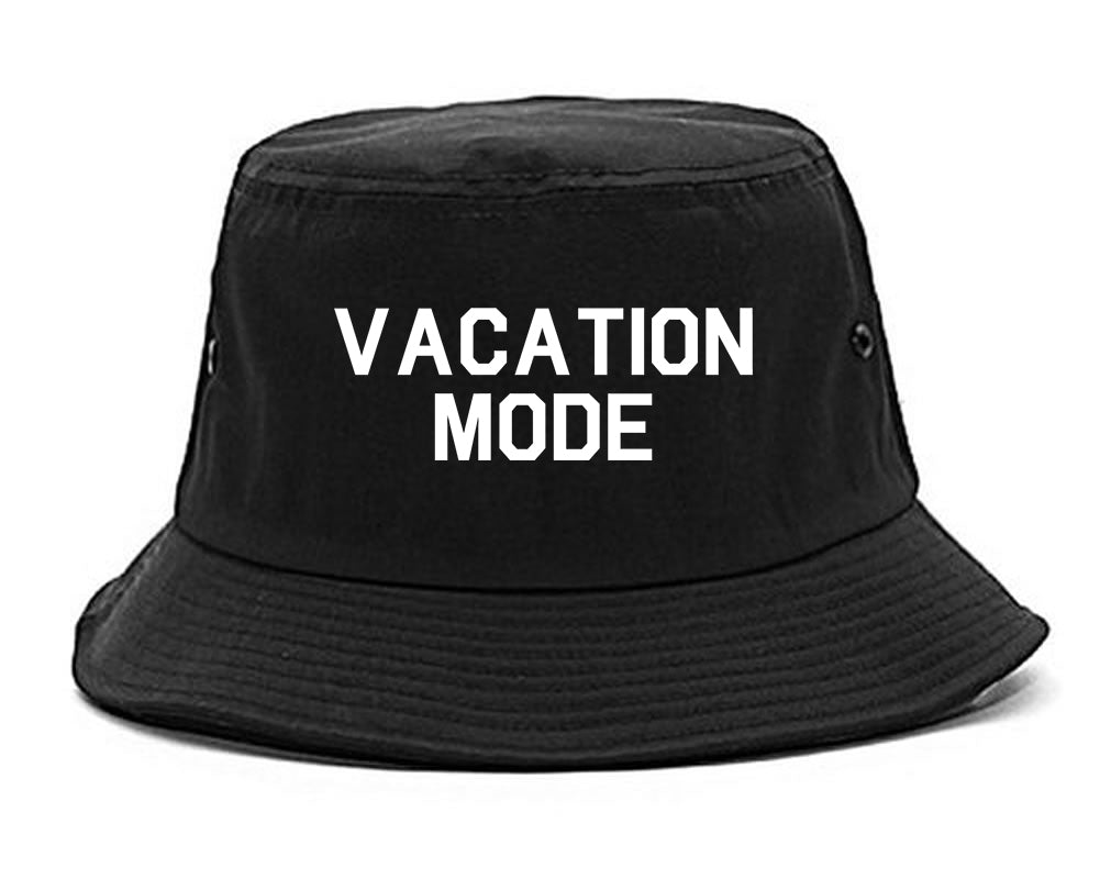Vacation Mode Black Bucket Hat