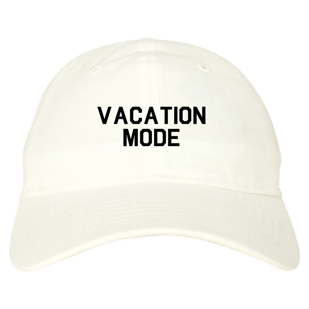 Vacation Mode White Dad Hat