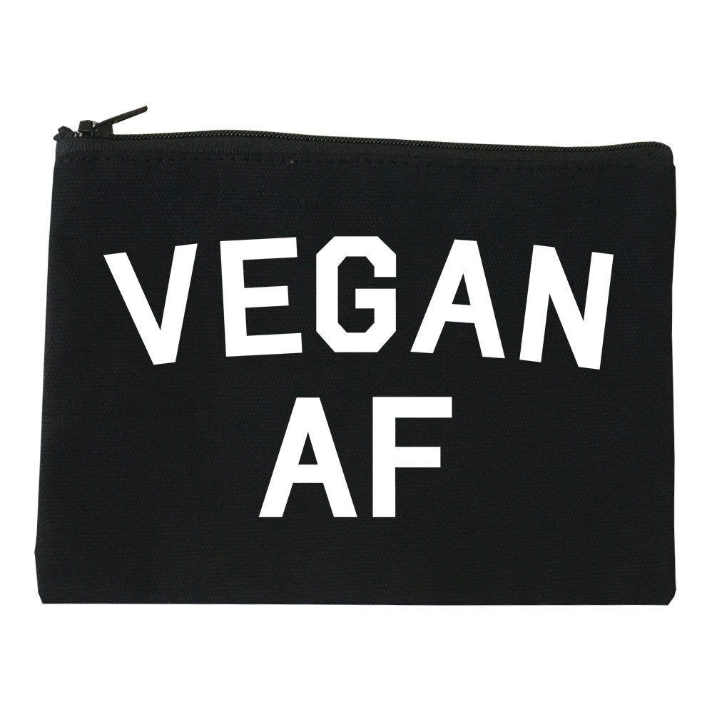 Vegan AF Vegetarian Black Makeup Bag