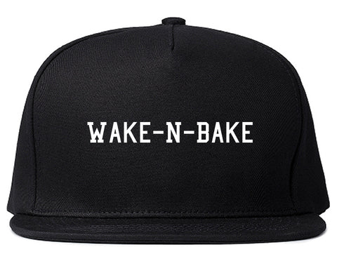 Wake N Bake Snapback Hat Black