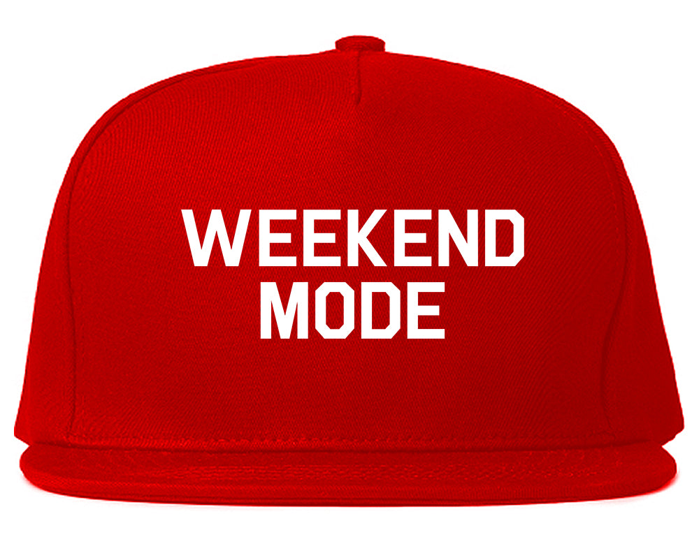 Weekend Mode Vacay Red Snapback Hat