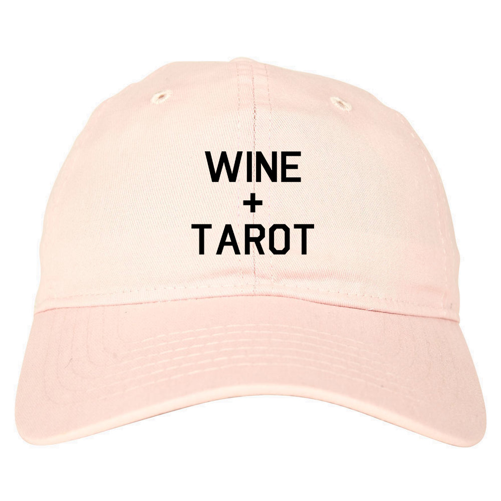 Wine And Tarot Cards pink dad hat