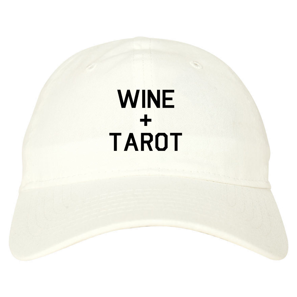 Wine And Tarot Cards white dad hat