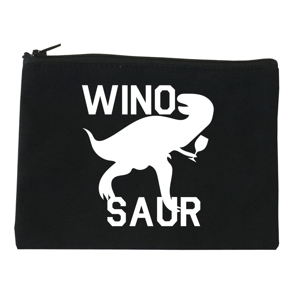 Wino Saur Winosaur Dinosaur black Makeup Bag
