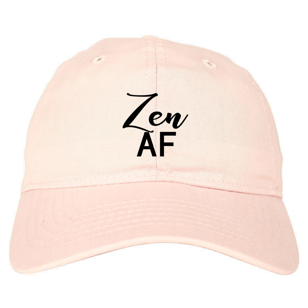 Zen AF Yoga Meditation pink dad hat