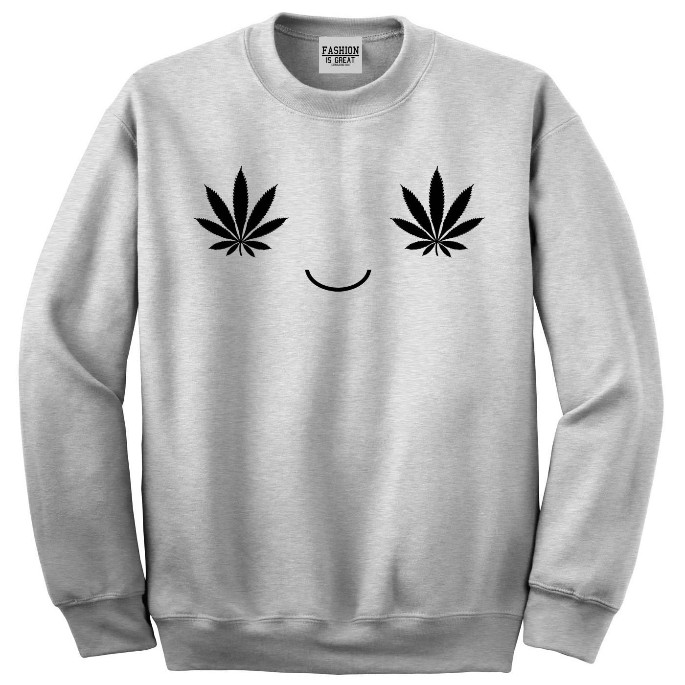 Weed Smiley Face Sweatshirt