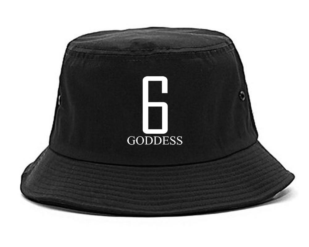 6 Goddess Bucket Hat Black