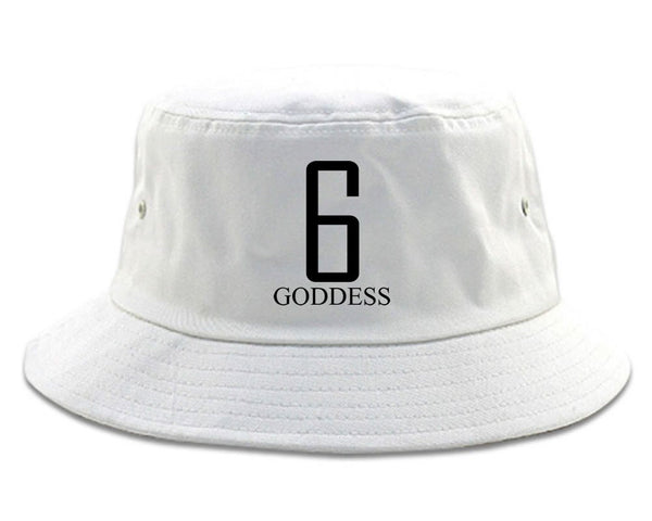 6 Goddess Bucket Hat White