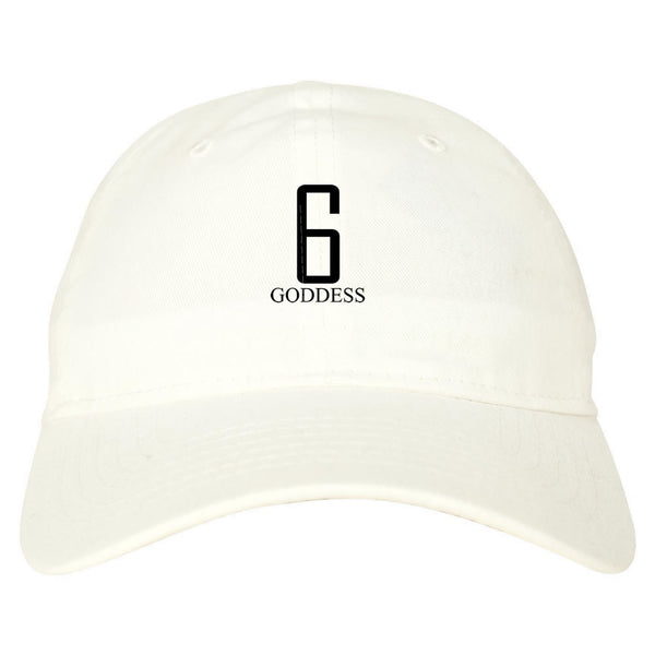6 Goddess Dad Hat White