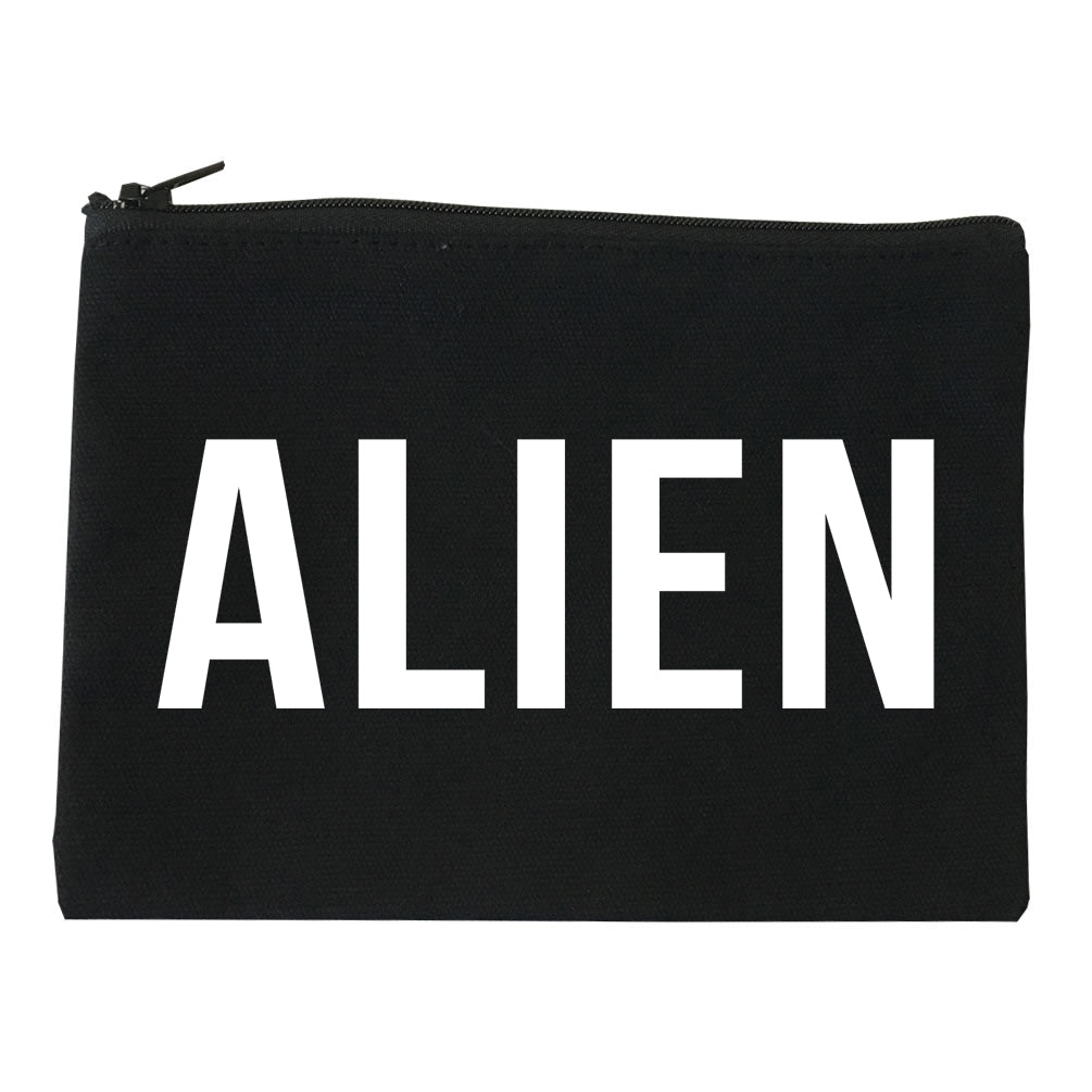 ALIEN bold simple funny Makeup Bag Red
