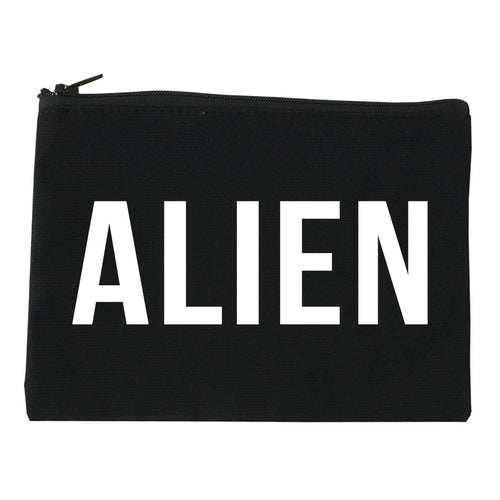 ALIEN bold simple funny Makeup Bag Red