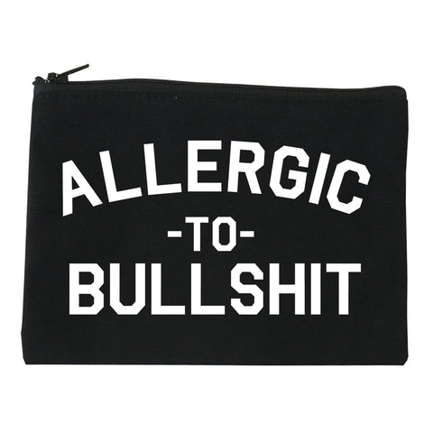 Allergic To Bullshit Funny black Makeup Bag