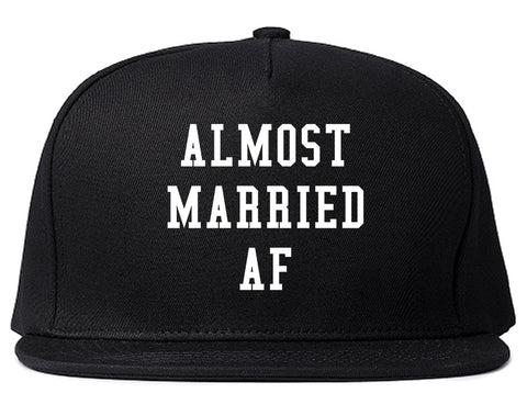 Almost Married AF Engaged Black Snapback Hat