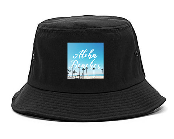 Aloha Beaches Beach View black Bucket Hat