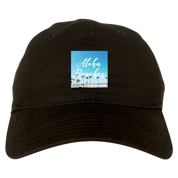 Aloha Beaches Beach View black dad hat