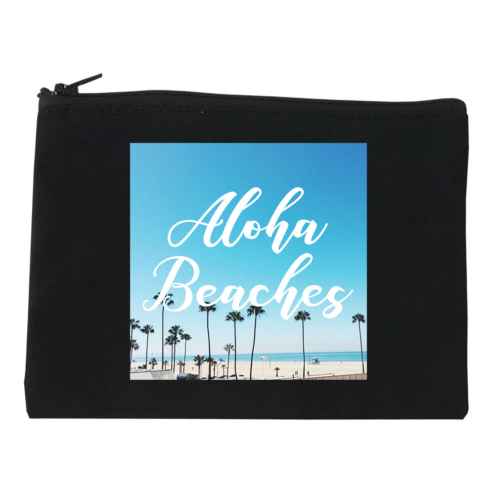 Aloha Beaches Beach View black Makeup Bag