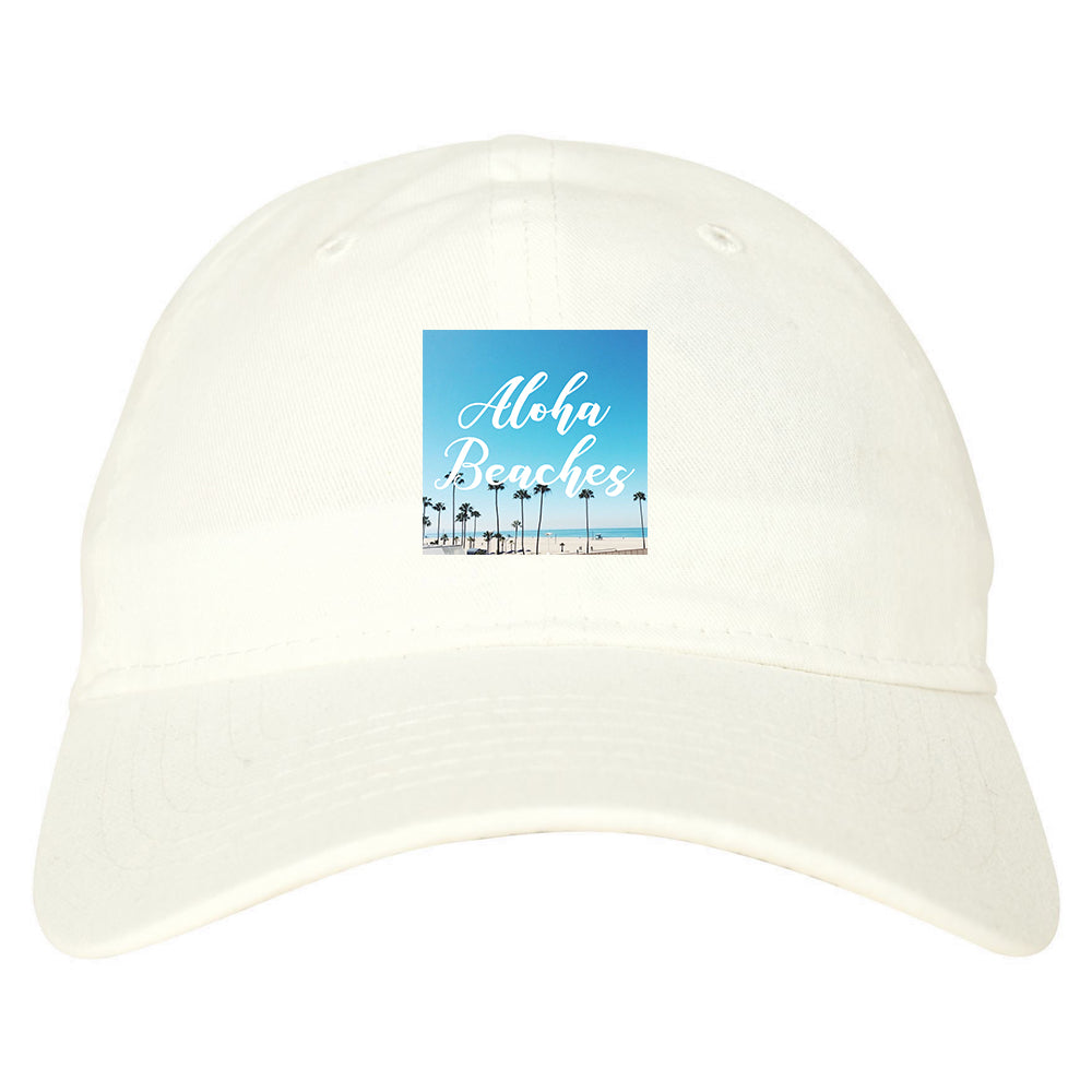 Aloha Beaches Beach View white dad hat