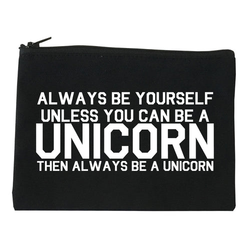 Always Be Yourself Unless You Can Be A Unicorn Makeup Bag Red