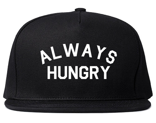 Always Hungry Food Black Snapback Hat