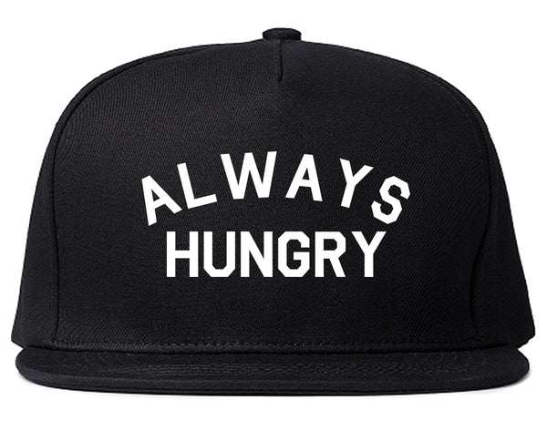 Always Hungry Food Black Snapback Hat