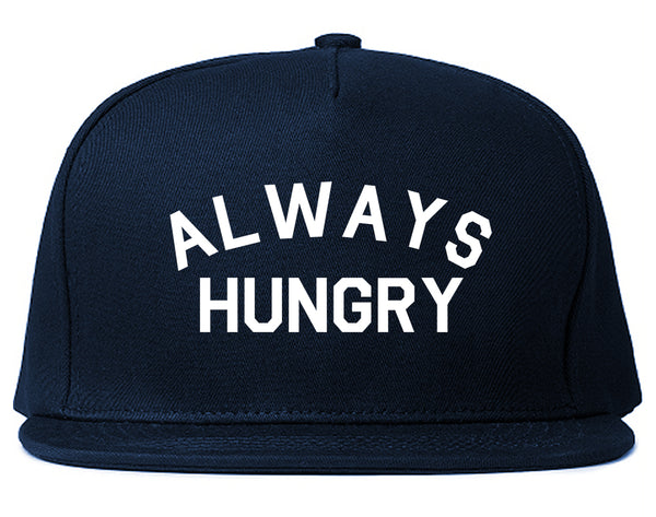 Always Hungry Food Blue Snapback Hat