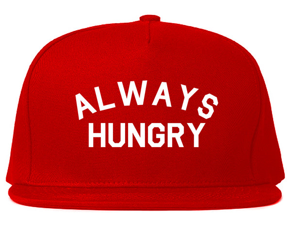 Always Hungry Food Red Snapback Hat