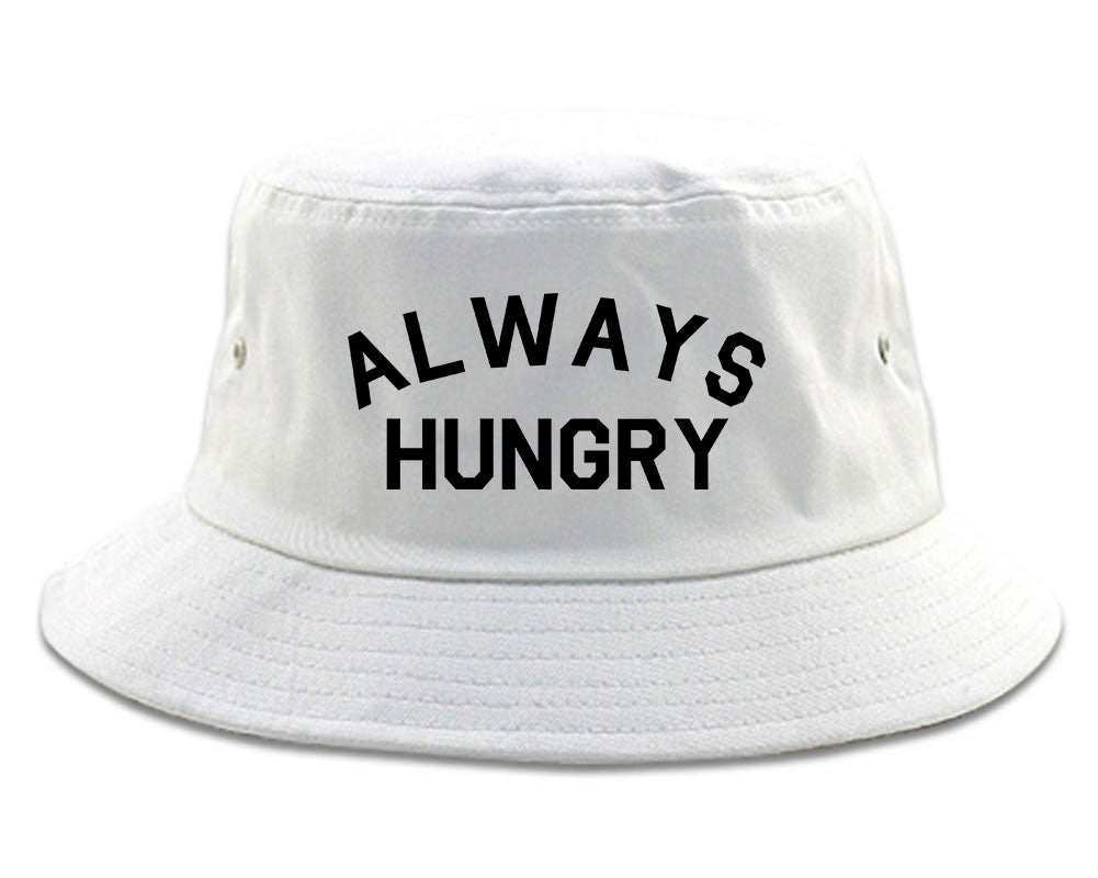 Always Hungry Food white Bucket Hat