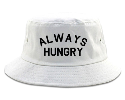 Always Hungry Food white Bucket Hat