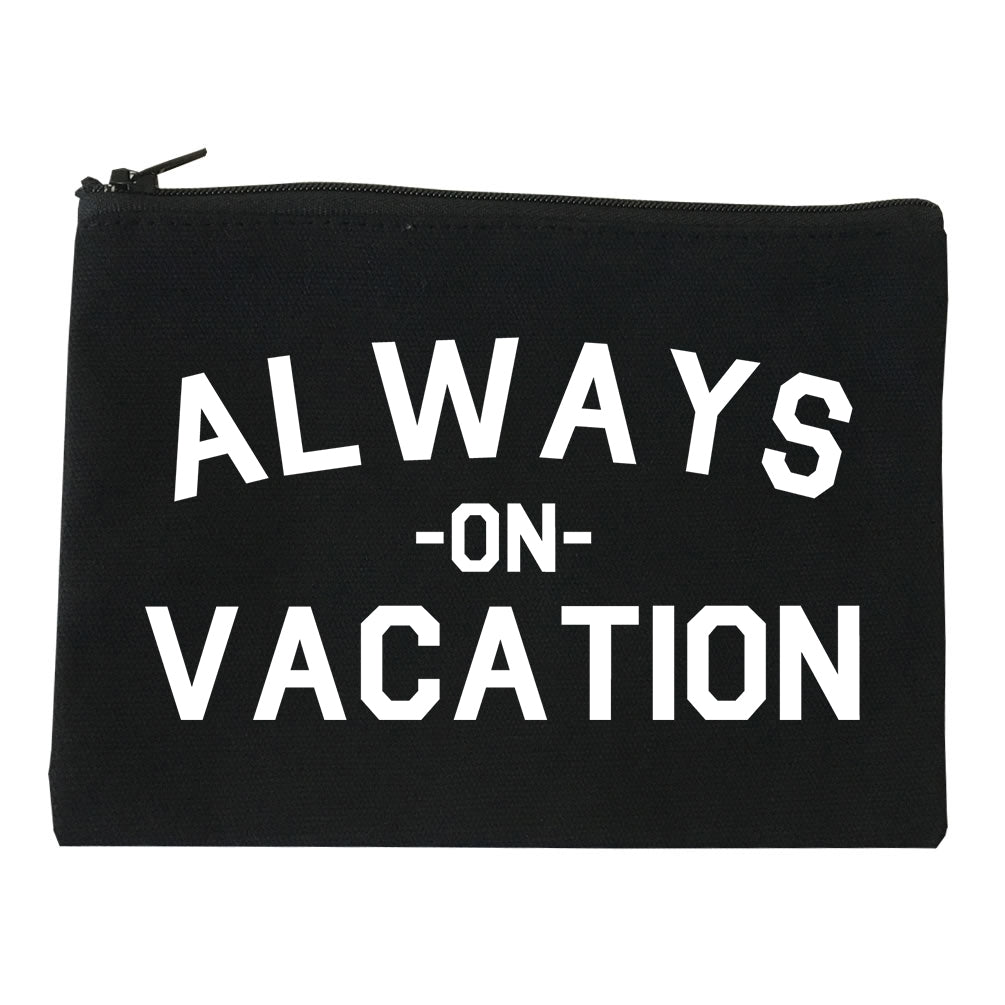 Always On Vacation Black Makeup Bag