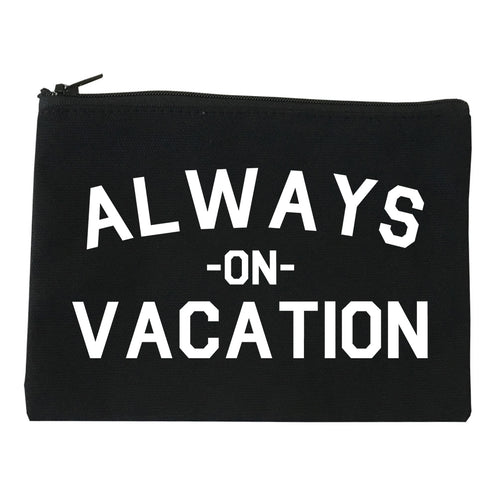 Always On Vacation Black Makeup Bag