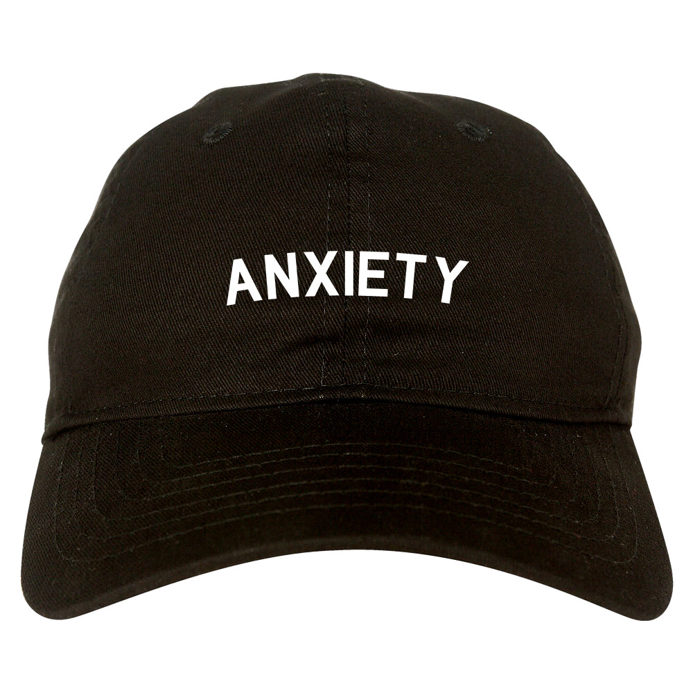 Anxiety Anxious Black Dad Hat