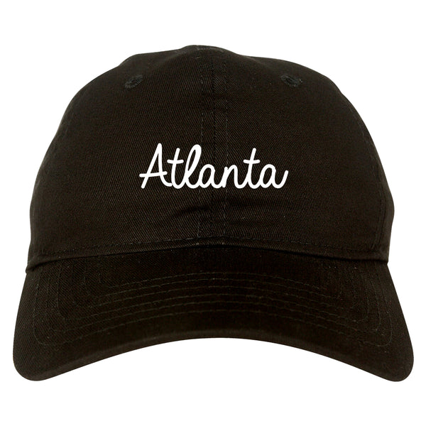Atlanta ATL Script Chest black dad hat