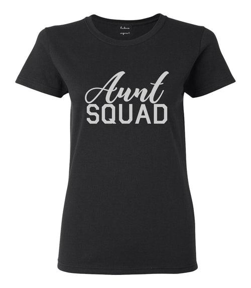 Aunt Squad Auntie Black T-Shirt