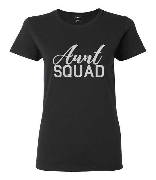 Aunt Squad Auntie Black T-Shirt